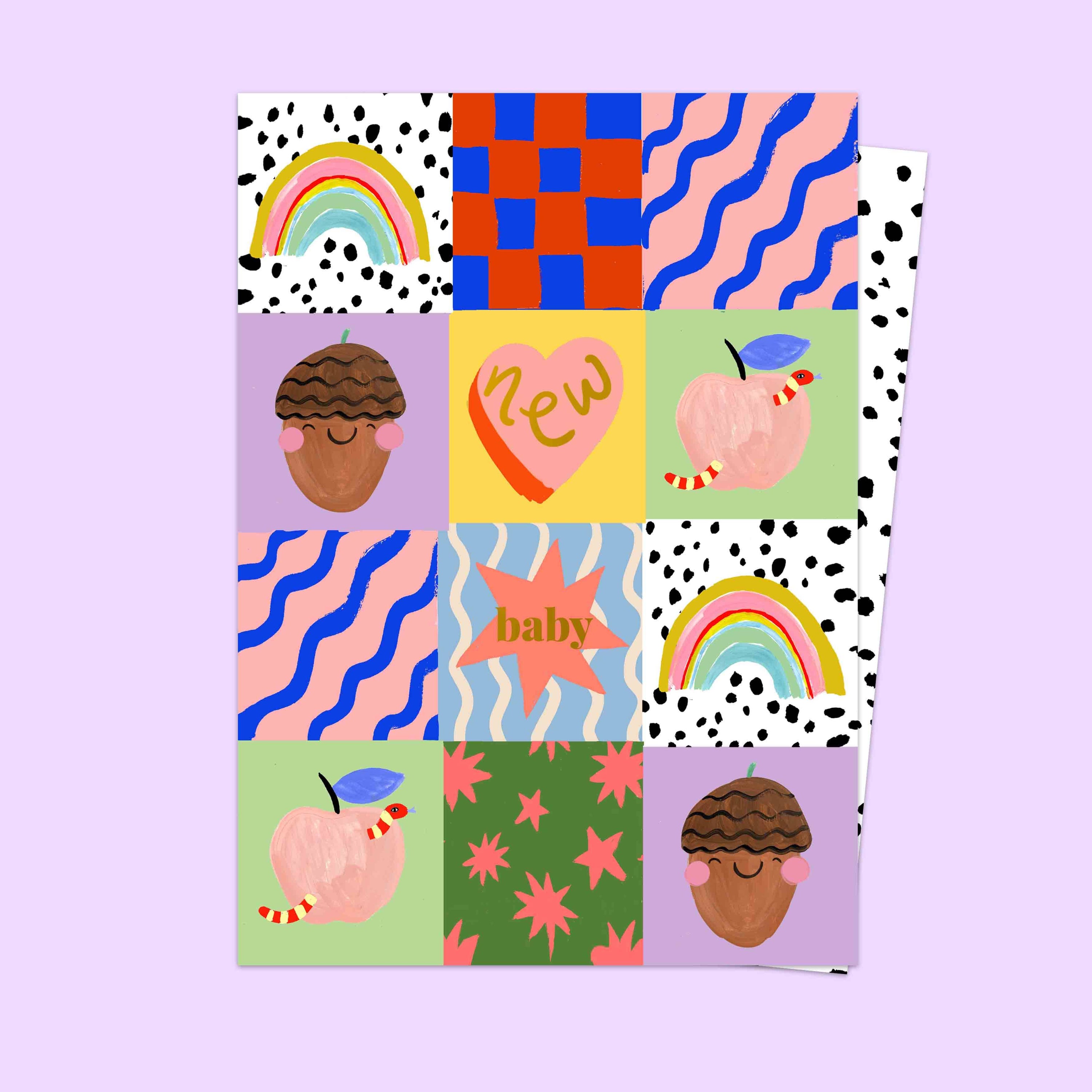 New Baby Patchwork Card