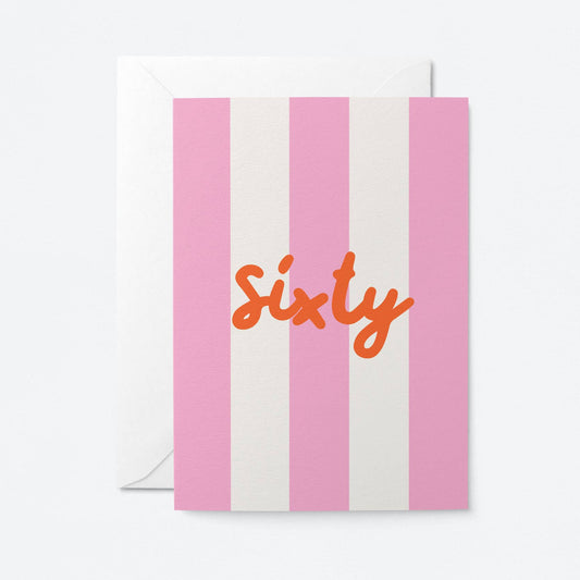 Sixty - Milestone Birthday Card