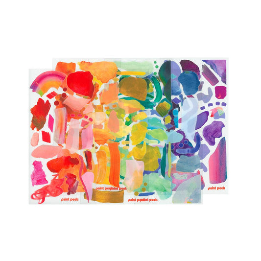 Paint Peels Sticker Sheet Collection | Vibrant Palettes Pack