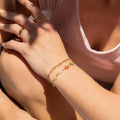 Linked Heart Chain Bracelet | more colours avail