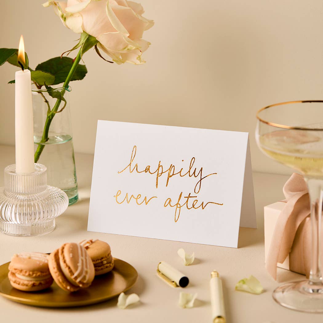 happily ever after | wedding card