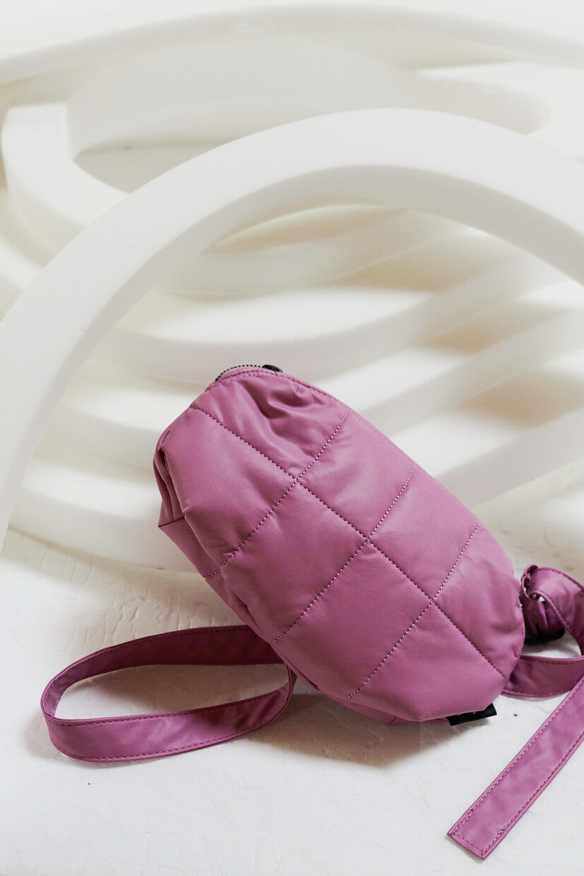 Cilou puffy belt bag | Pale Pansy