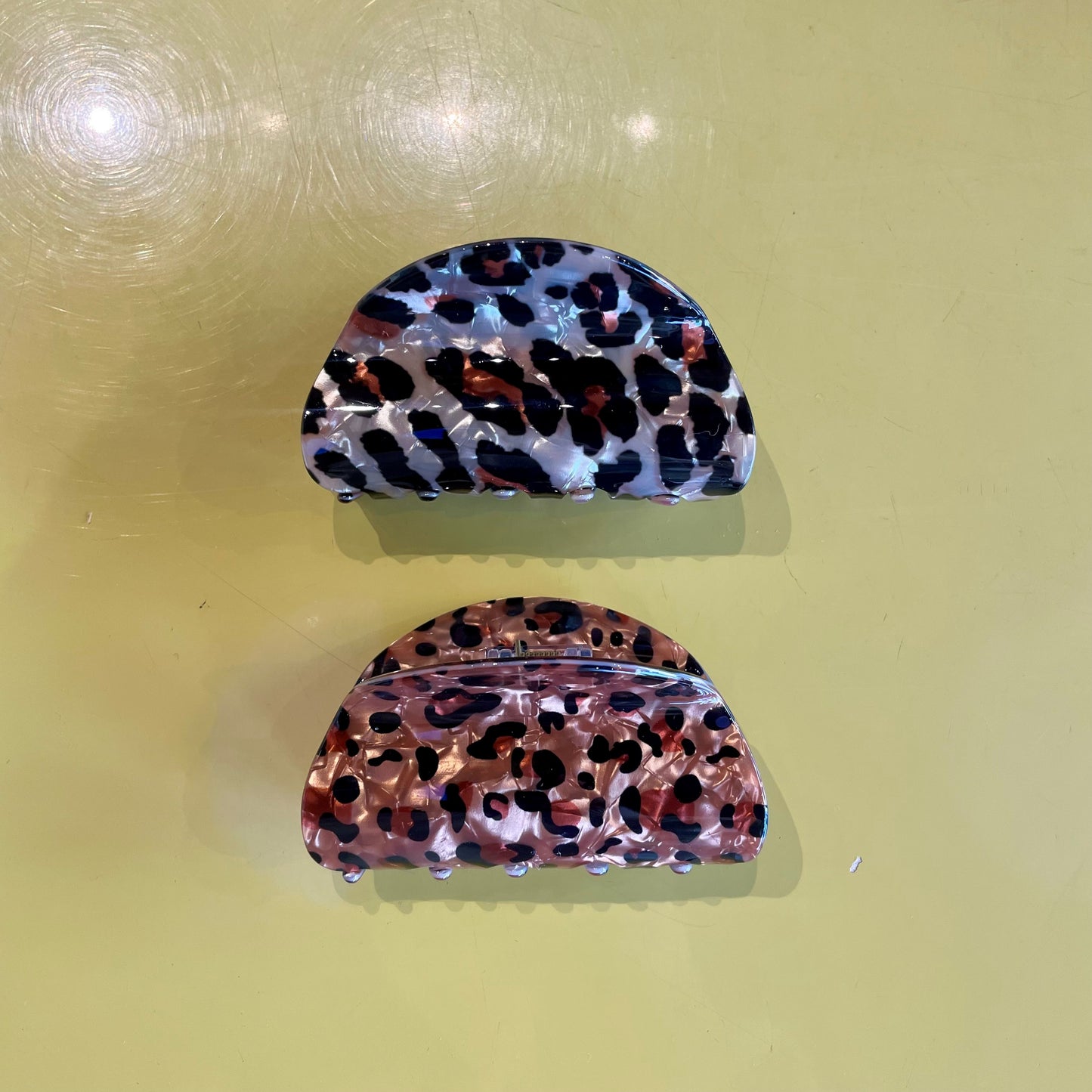 Animal Print Hair Claw | Round