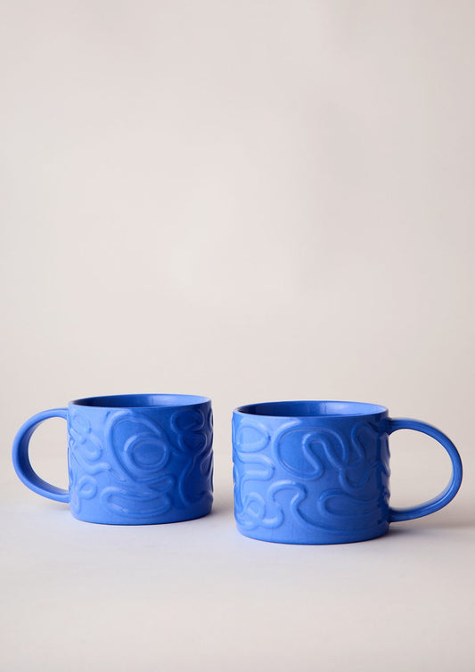 Tilde Mug Set | Cobalt