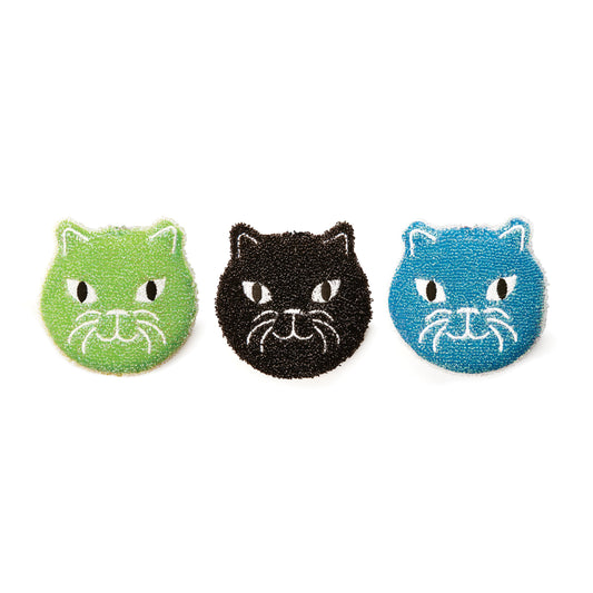 Cat Sponges | Multicoloured - Set of 3