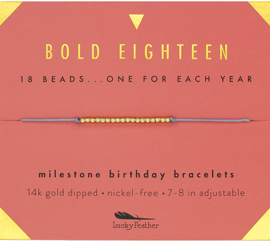 Milestone Birthday Bracelet | Eighteen