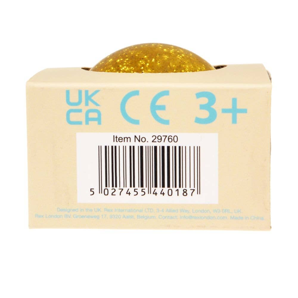 Glitter Bouncy Ball | Gold dog
