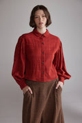 Plaid Blouse | Red Plaid