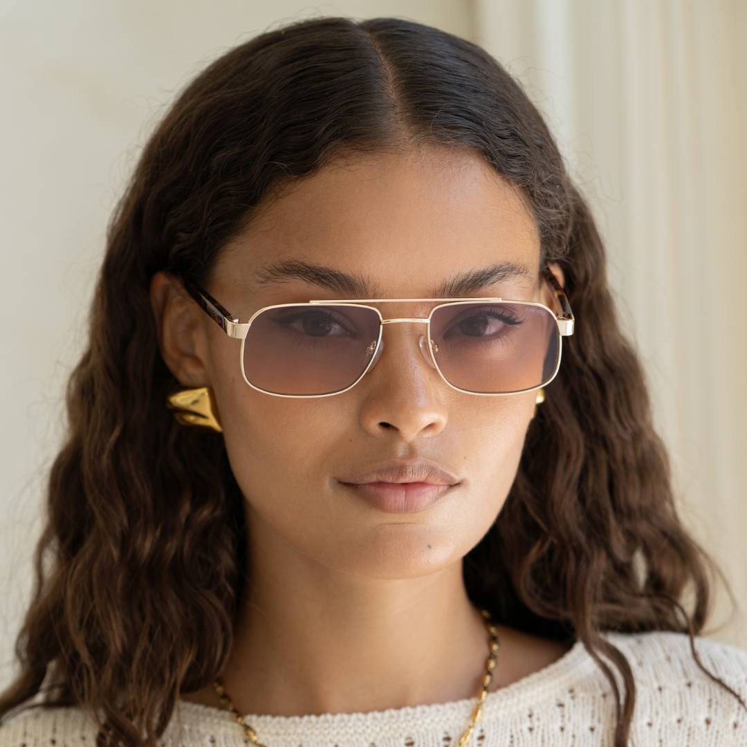 Vesper Aviator Sunglasses | Gold