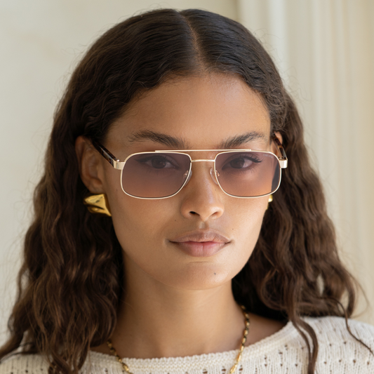 Vesper Aviator Sunglasses | Gold