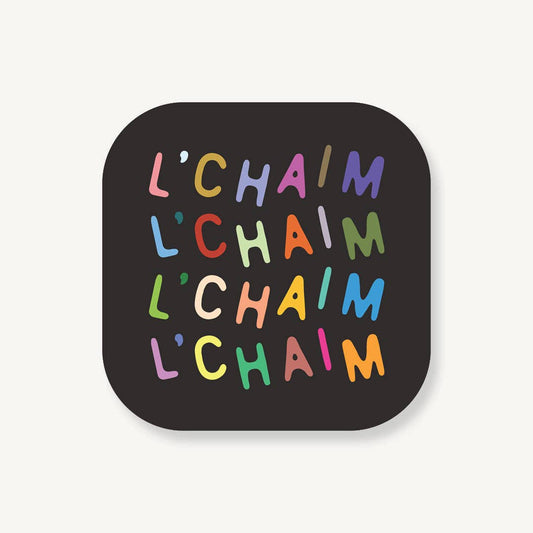 L'chaim confetti Coaster Set | pack of 8
