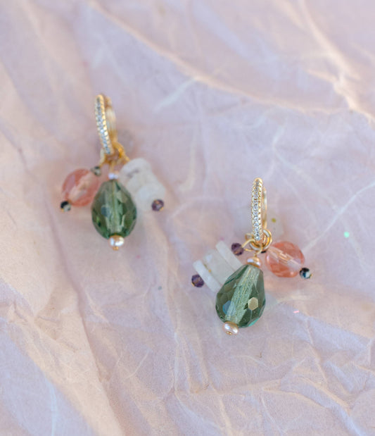 Isla | Charm Hoop Earrings