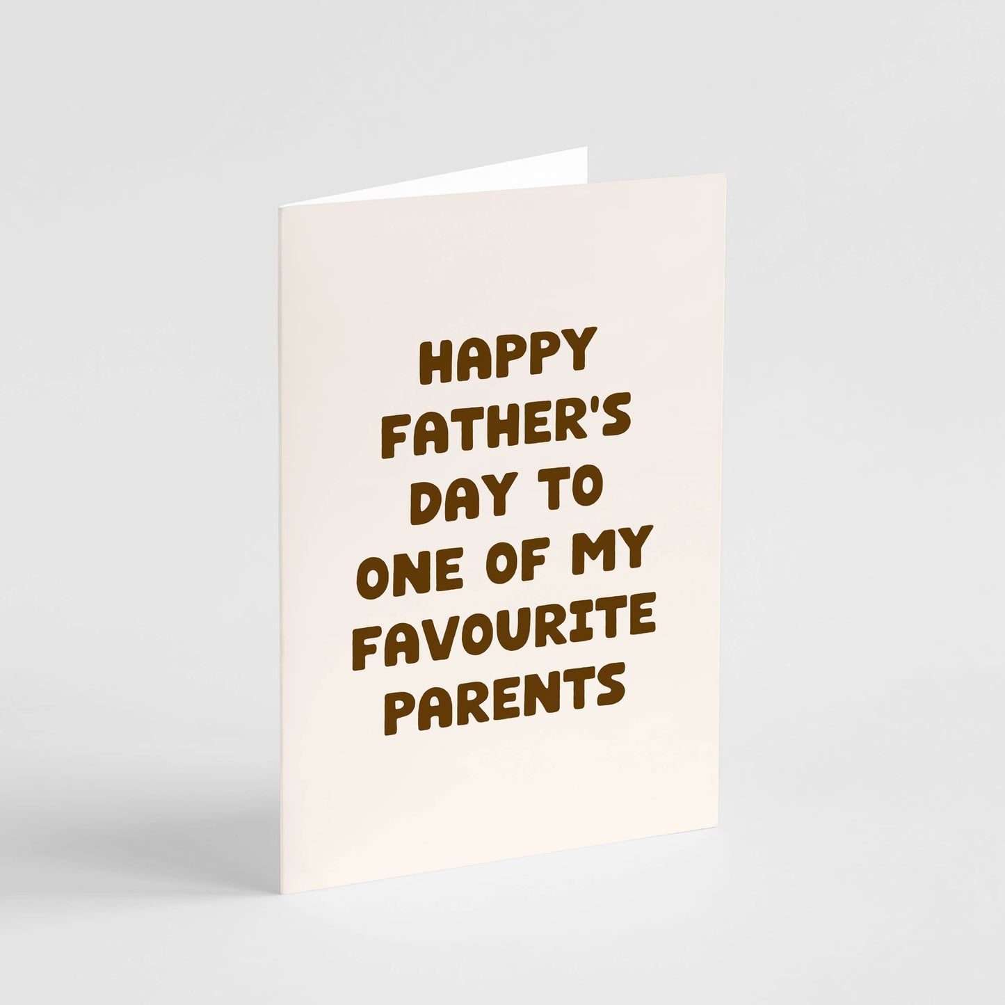 Father's Day Favourite Parents Card