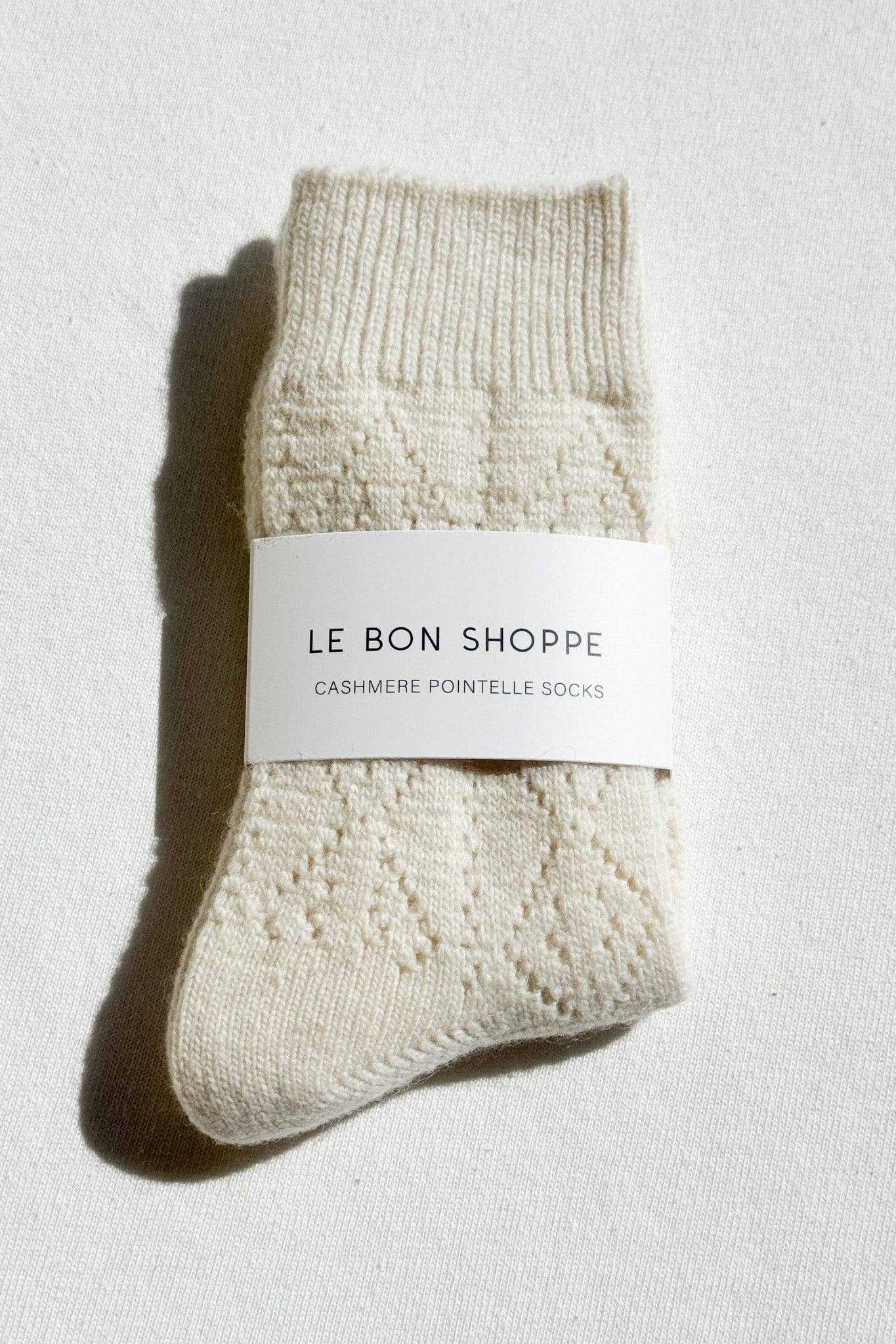 Cashmere Pointelle Socks | various colours