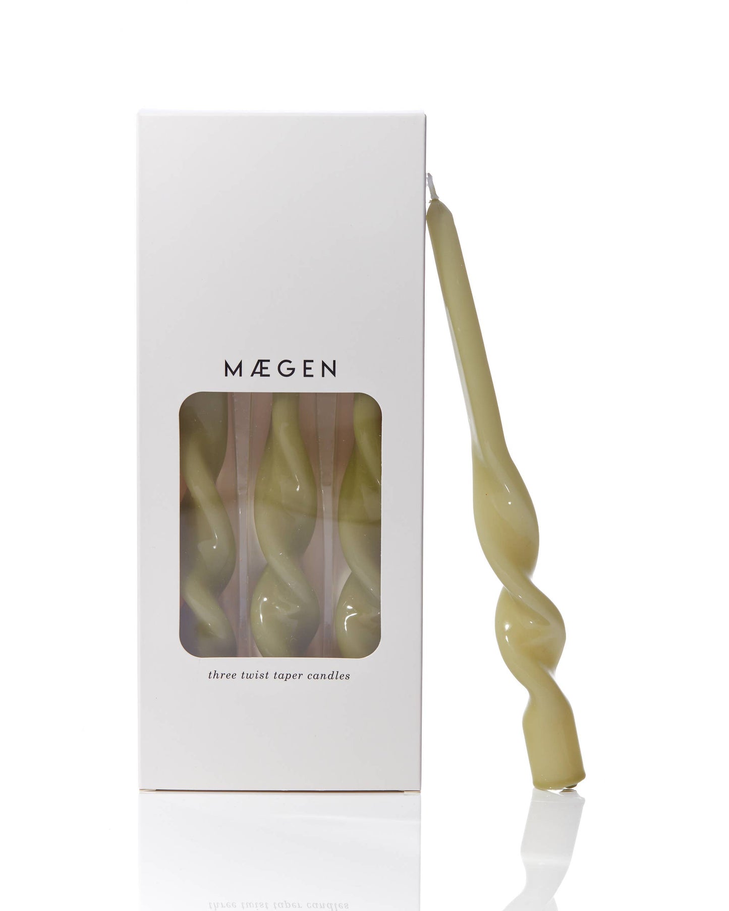 Twist Taper Candles - 3 Pack | Various Colours