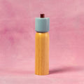 Salt & Pepper Grinder | Light Blue & Burgundy