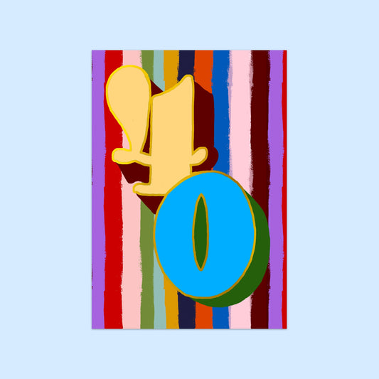 Age 40 Card