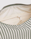Nylon Meringue Bag | Sage Stripe