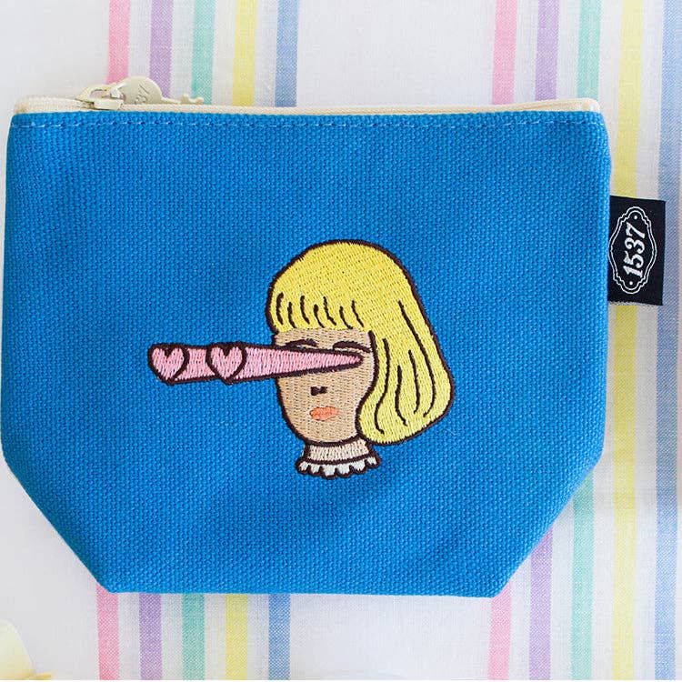 Boat Pouch Small | Embroidered Character Series