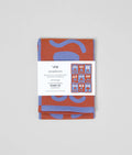 Faces Blue/Brown | Cotton Tea Towel
