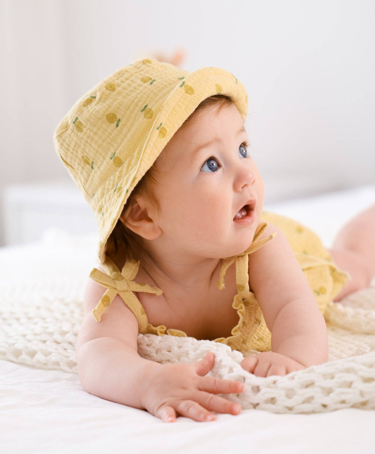 Cotton Muslin Bucket Hat | Lemons