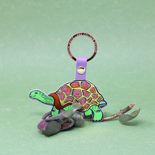 Tortoise Key Fob: Lilac