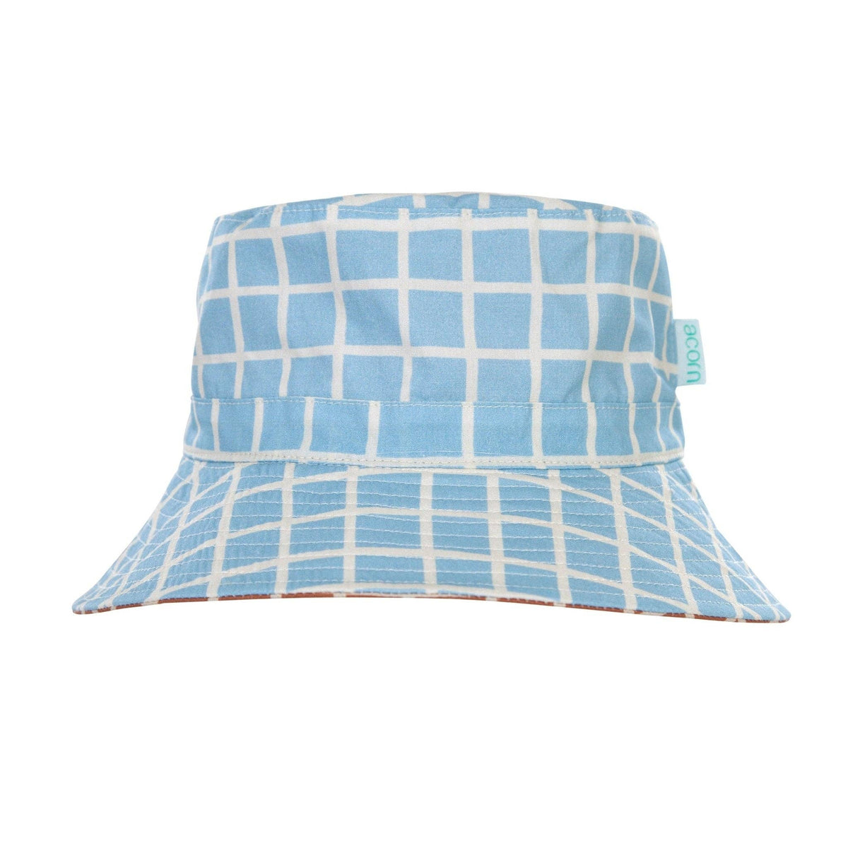 Reversible Wide Brim Bucket Hat | Checks
