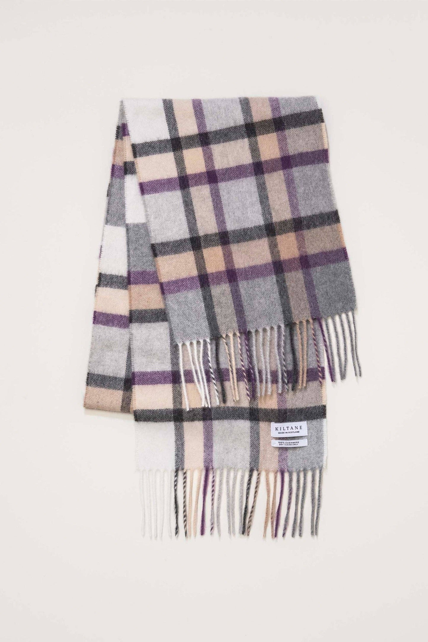 Cashmere Scarf | Princeton Lavender Check