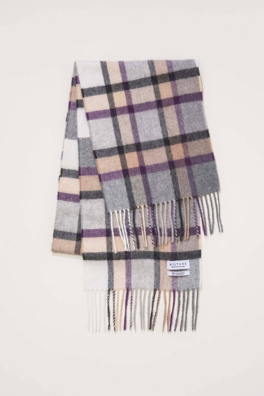 Cashmere Scarf | Princeton Lavender Check
