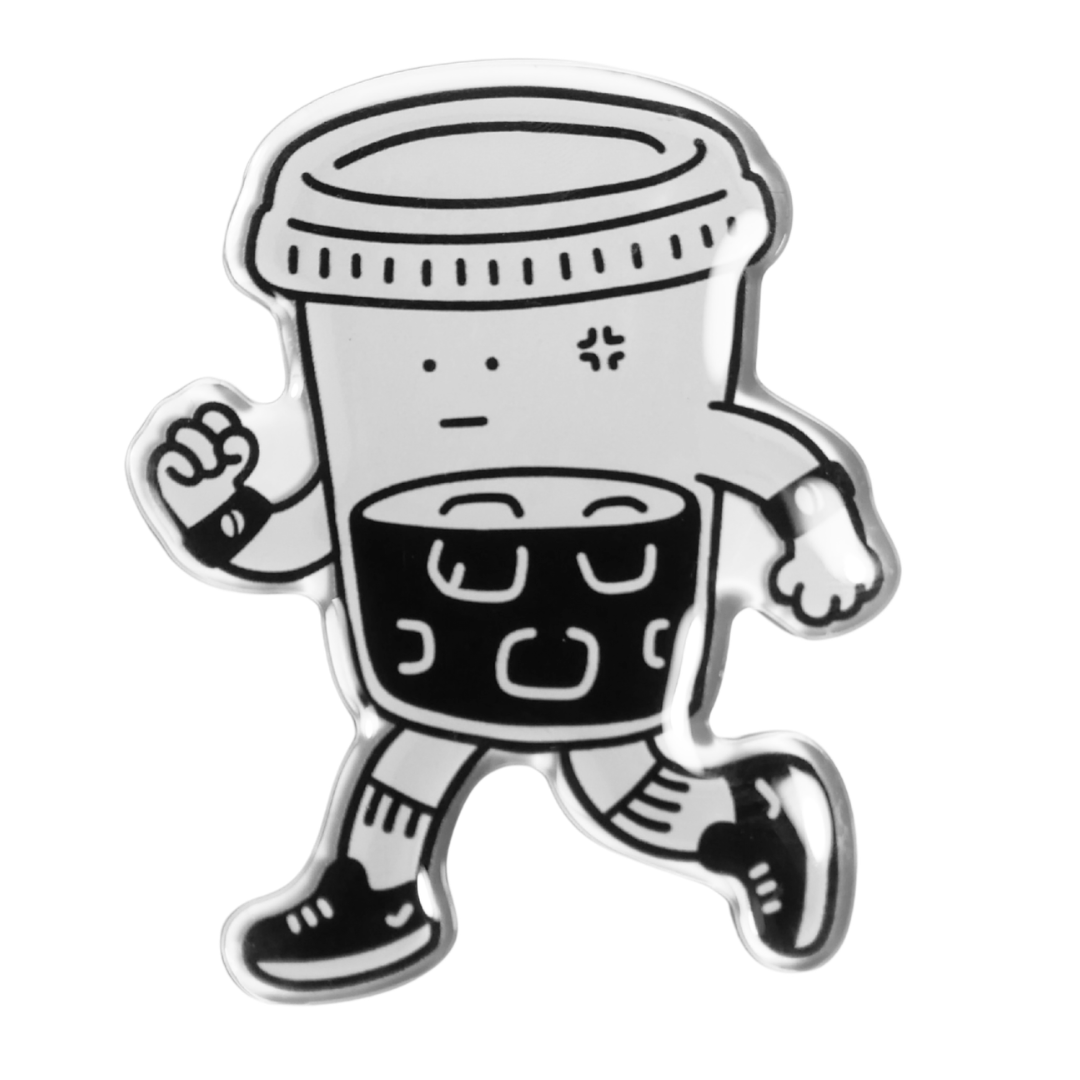 Running On Caffeine | Acrylic Magnet