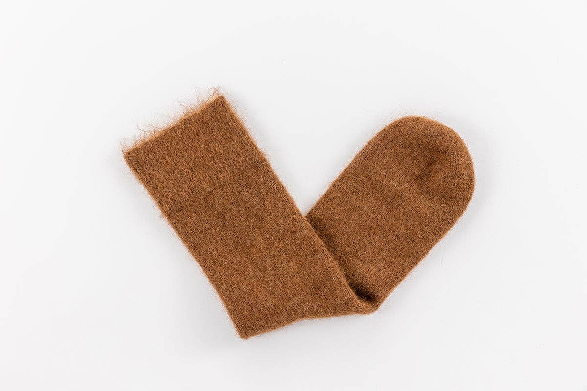 Ultra Soft Alpaca Socks | Brown