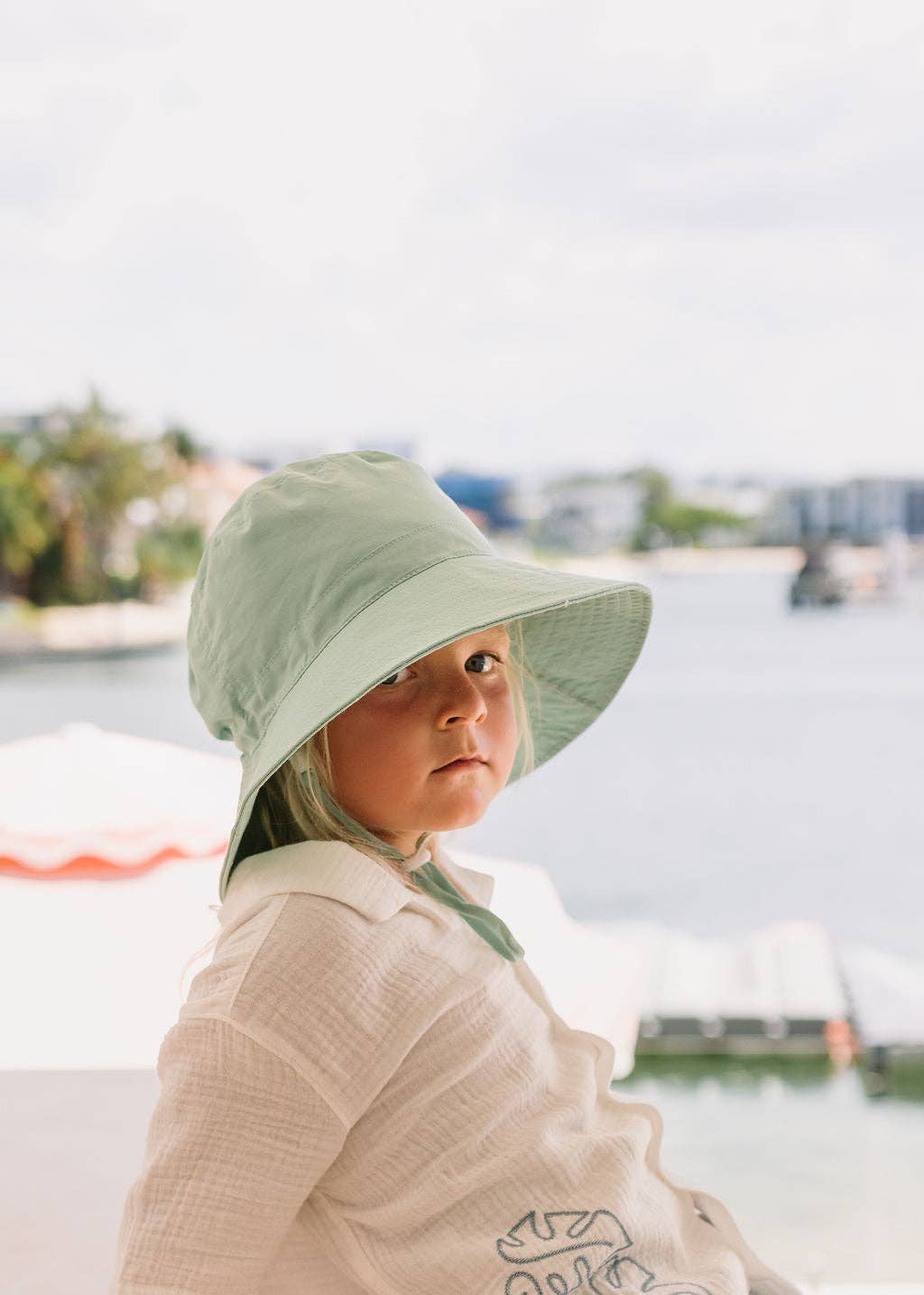 Wide Brim Bucket Hat | Sage