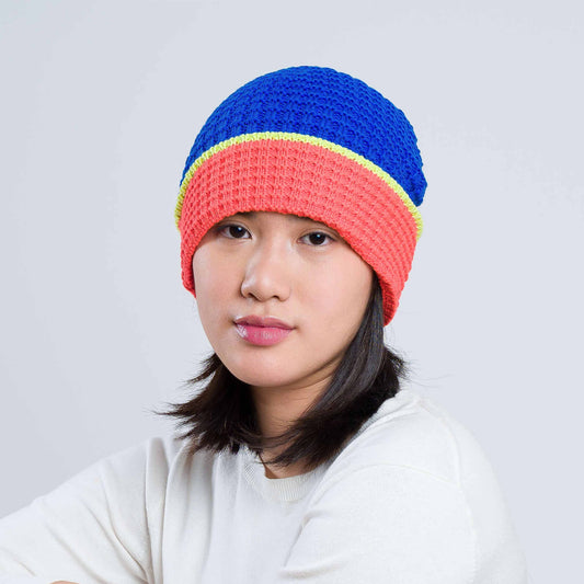 Waffle Knit Beanie | Poppy Cobalt