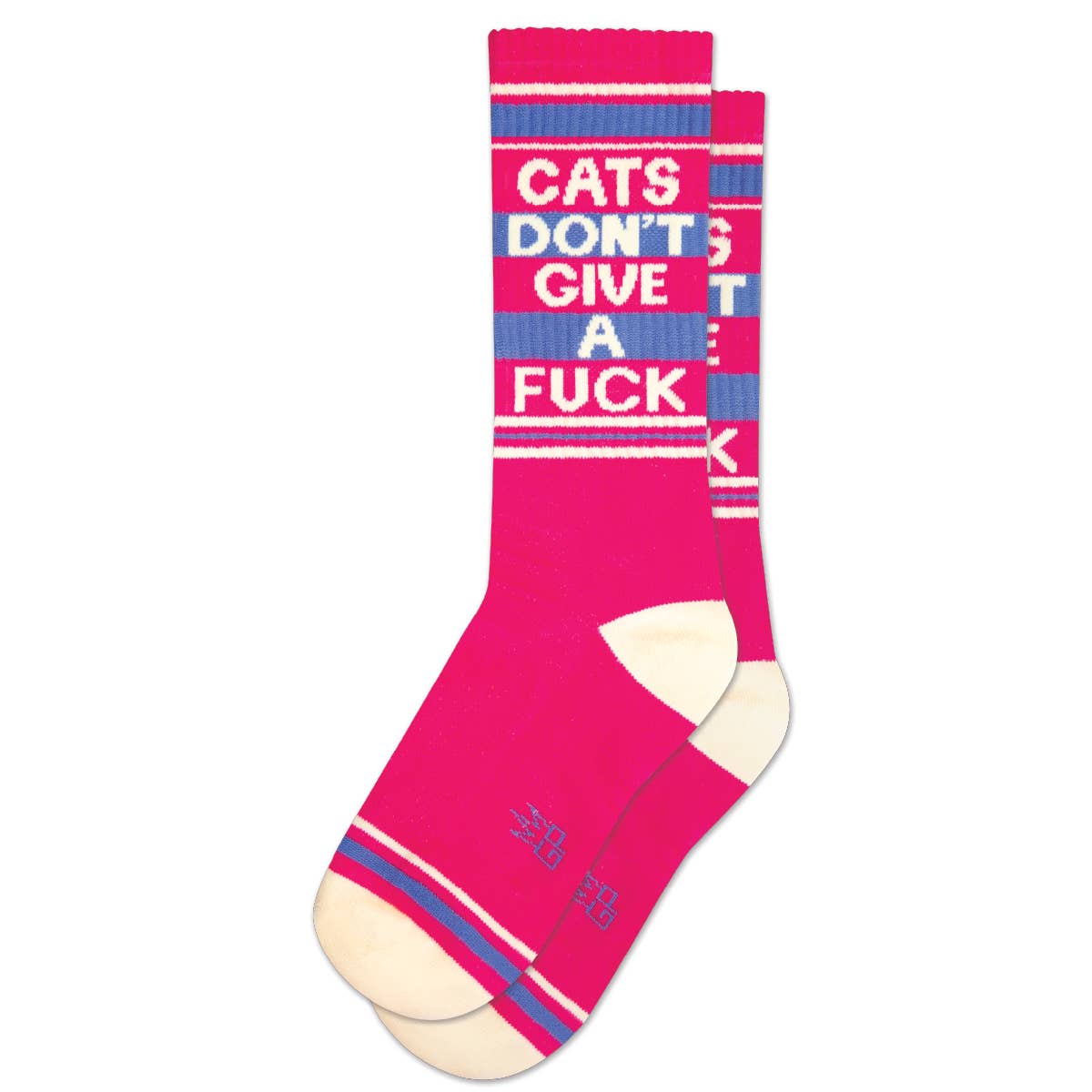 Cats Don't Give A Fuck | Gym Crew Socks