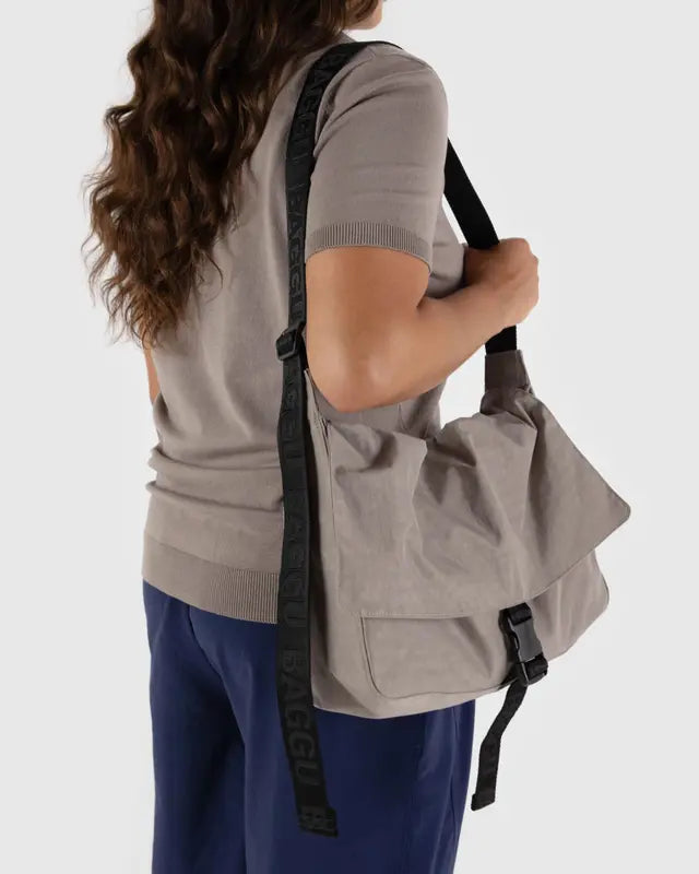 Nylon Messenger Bag | Various Colours