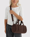 Nylon Duffle Bag | Coffee