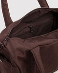 Nylon Duffle Bag | Coffee