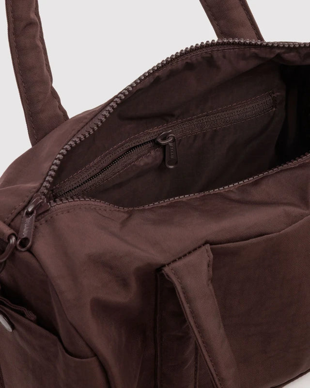 Nylon Duffle Bag | Coffee