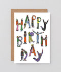 'Happy Birthday People' Greetings Card