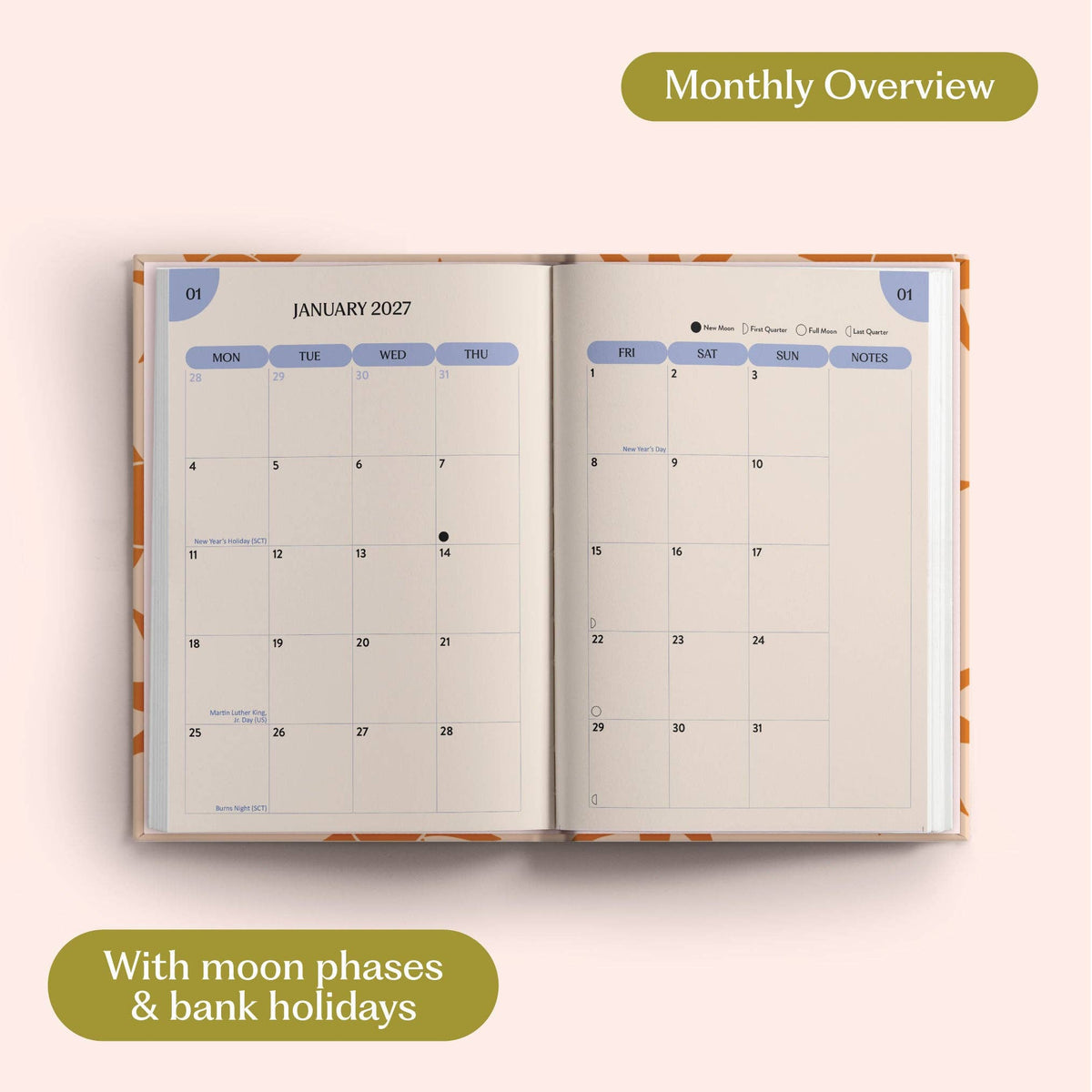 2027 Diary | Sunbeam | Week to week