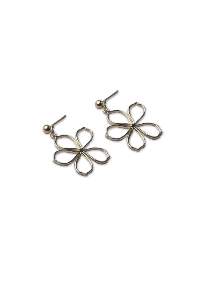 Daisy Drop Earrings | Gold