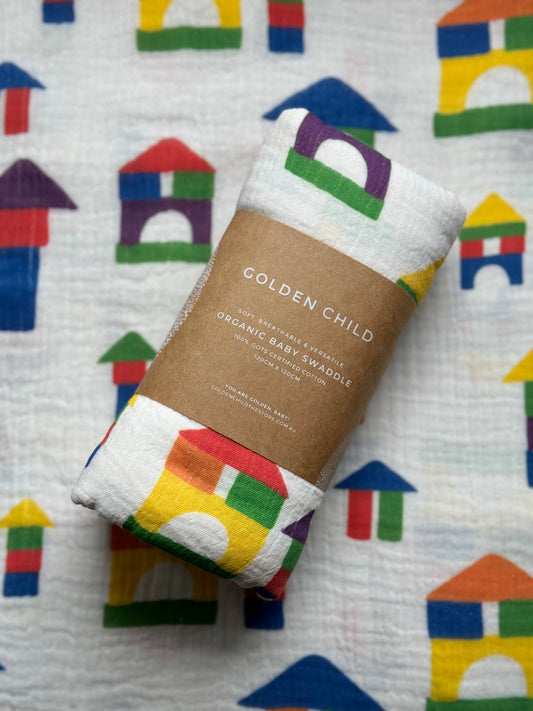 Cotton Baby Swaddle | build a block