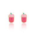 Boba Tea Bliss | Stud Earrings