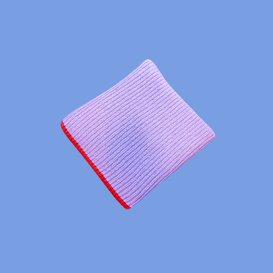 Ribbed Trim Blanket | Lilac