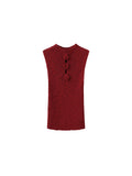 Flower Sleeveless Knit Top