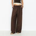 Wide-Leg Trousers | Polka Dot Fringe