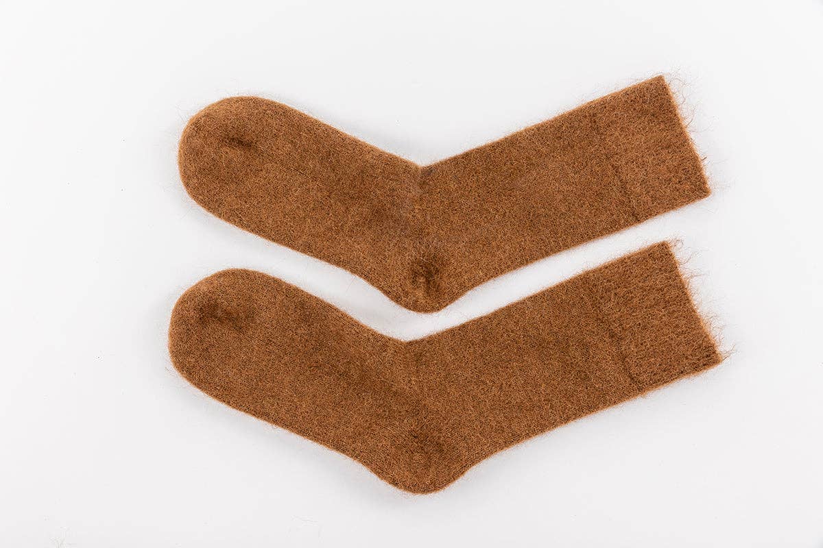 Ultra Soft Alpaca Socks | Brown