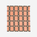 Tile Patch Chenille Throw | Peach