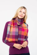 Lambswool Scarf | Orient Ginger Check