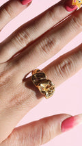 Lava Melted | Gold Ring